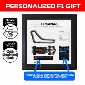 Custom 3D Formula 1 Track Frame With F1 Car: Personalized F1 Gift - Etsy