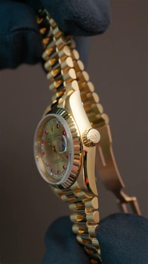 Lady Rolex in Full Glory 👑 #rolexdatejust #rolexlover #rolexlife #luxurywatches #weddingwear #rolex