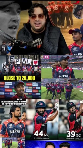 Nepal captain interview Nepal losing by 4 runs!💔😢#ENGvNEP #T20WorldCup #Wankhede #nepal #cricket