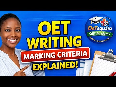 OET Writing Introduction Class | Understanding the OET Writing Marking Criteria