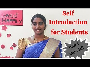 Self introduction for school students | Spoken English| just | just nidhi