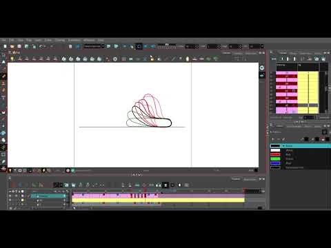 🪱 Simple Hand-Drawn Worm Animation | Toon Boom Harmony