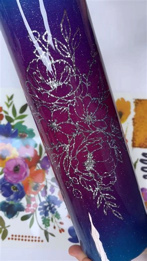 DIY craft tutorial: Stunning violet tumbler inspiration