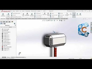 Mjolnir (martillo de thor) en solidworks