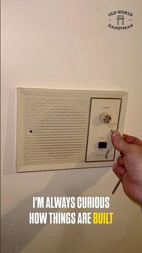 Removing 1970’s INTERCOM system #oldworldhandyman