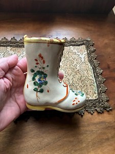 Vintage Boot Planter- Lace up Boot Ceramic Planter Japan - Etsy