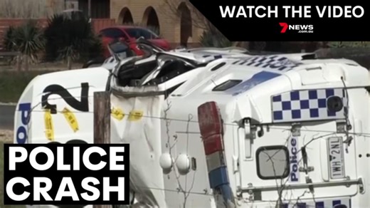 Two police officers in hospital after nasty crash