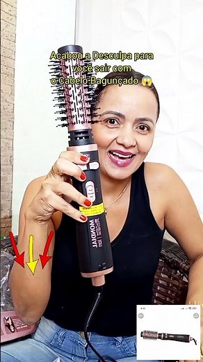 Escova Rotativa Para ajudar a modelar os cabelos