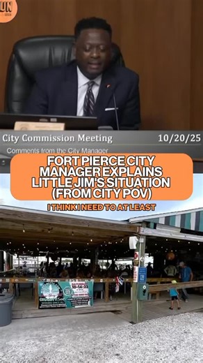 92 reactions · 16 shares | CITY TALK: Fort Pierce City Manager Richard Chess clarifies Little Jim’s RFP timeline: Decision to close RFP made Sept 22 when 2 finalists found non-responsive (missing mandatory docs). Not influenced by Oct 10 article. All 5 respondents non-responsive. No vendor recommended. Chess followed cone of silence, briefed commissioners Oct 5, mayor Oct 6. #FortPierce #LittleJims #CityManager | Sunland News | Facebook