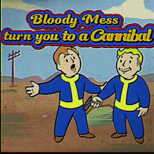Bloody mess turn you to Cannibal#fallout #falloutlore #bethesda