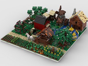 LEGO MOC-34490 Modular Farm Village | build from 16 MOCs (Modular Buildings 2020)