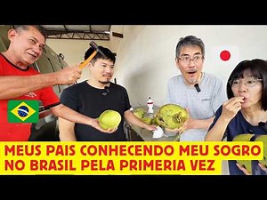Meeting of my Japanese parents and Brazilian father-in-law in Brazil