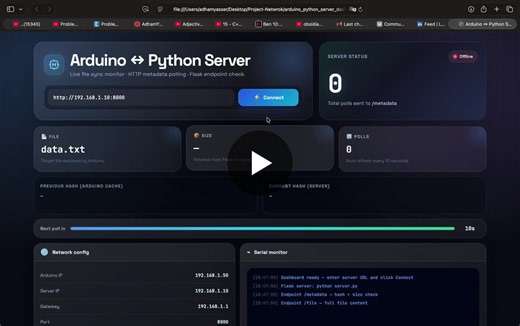 #computernetworking #arduino #python #flask #iot #http #networking #studentproject #softwareengineering | Adham yasser