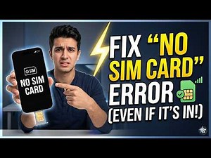 How to Fix "No SIM Card" Error (Even Though It's In The Phone!) 2026