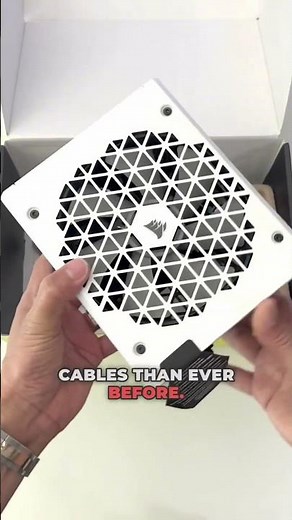 The Corsair RM1000x Shift 80 Plus Gold Fully Modular power supply - White Edition 😍🔥 @CORSAIR