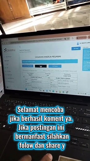 Panduan Pengajuan RHK Tendik di EKinerja BKN