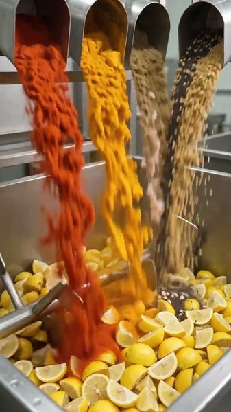 How 10,000,000 Lemons Become Lemon Pickle Inside a High Tech Factory In Seconds🍋🇮🇳⚡#foodfactory