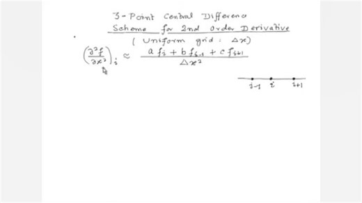 Mod-03 Lec-04 Finite Difference Approximation of Second Order Derivatives-2