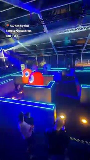 Disposable Income Makes Room to Play Life-Size Pac Man Maze #Singapore #2026 #pacman #creativity
