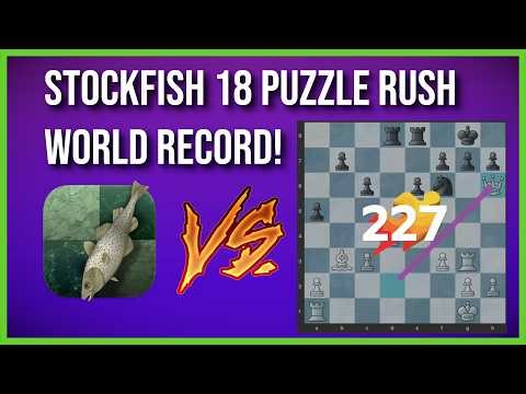 [NEW WR][TAS] Stockfish 18 Puzzle Rush World Record | 3min | Tool-Assisted Speedrun/Record