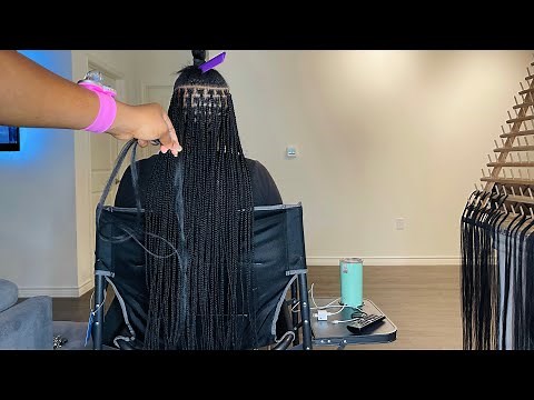 Extended Small Knotless Box Braids Tutorial #WATCHMEWORK