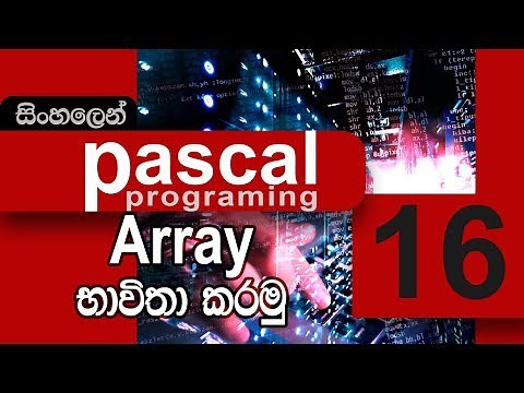 #16. What is This Array and How use Array | Pascal Programming | (SINHALA)