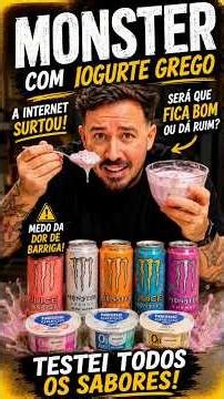 I mixed Monster with yogurt... and I couldn't believe the result!