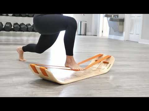 Reverse Lunge with Pulse with the 2-Line SlackBoard Plus
