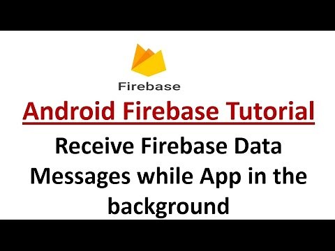 Receive Firebase Data Messages while App in the background