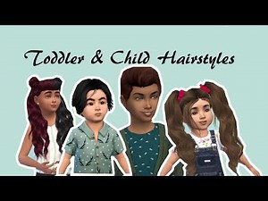 CC Hairstyle Child & Toddler : Sims 4