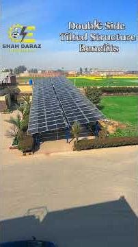 Double Side Tilted Structure II | Solar Structure Installation #solarstructure #solarfabrication