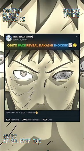 Naruto’s Most Shocking Reveal 😱 Obito vs Kakashi