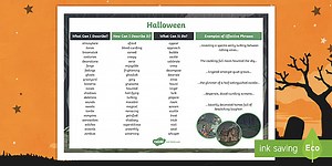 KS2 Descriptive Word Mat: Halloween