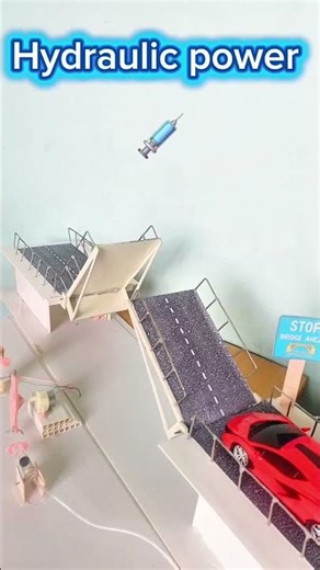 Watch This Mini Bridge Lift Up! #youtubeshorts #dcmotor #diyprojects