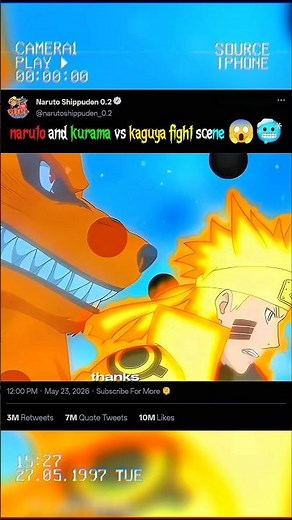 naruto and kurama vs kaguya fight scene #uzumaki #animeedit #anime #trending #uzumakiclan #kushina