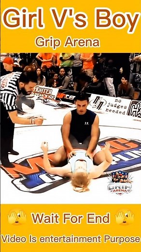 Perfect Armbar Finish! 🥋 Girl vs Boy Grappling Match #shorts