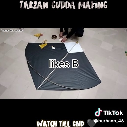 How to make a 6 tawa tarzan gudda at home ❤✌| Big kite making 🖤.... #bigkitemaking #patangbazi #patangbaziofficial #foryou #foryoupage #foryoupageofficial #fyp #fypシ゚ #fypシ゚viral #fyppppppppppppppppppppppp #viralvideo