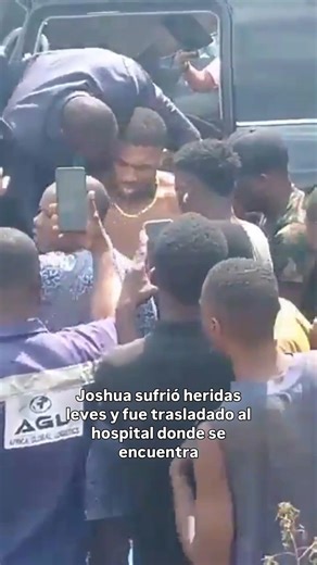 Anthony Joshua estuvo involucrado en un fuerte accidente automovilístico en Nigeria.