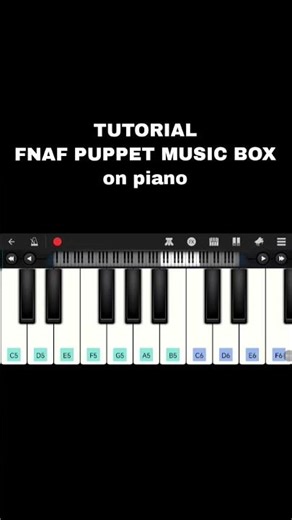 Tutorial Puppet music box on piano!