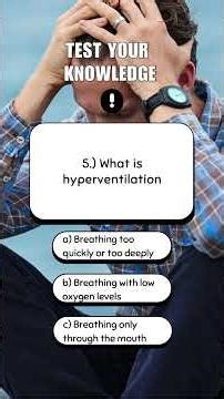 Respiratory system quiz part 2 | Test your knowledge | Can you get 7/7?