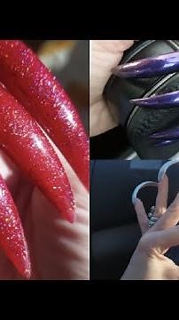 Asmr nails Vera Different manicure design long sharp nails