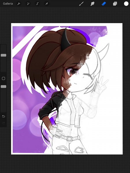 Editing my OC with Procreate! ✨💕