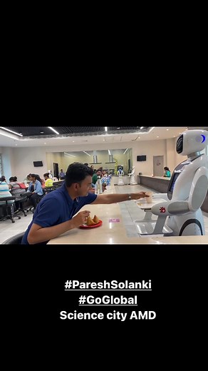 2.6M views · 10K reactions | Robot Cafe Science city Ahmedabad Had a...