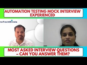 🎥 Live Automation Testing Mock Interview – Expert Feedback Included! 🏆 | SDET Mock Interview