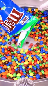 I Turn 1000 m&m's Into Ice Cream Rolls! (-30°C) | ASMR (no talking) #mmsicecream #mms #candy #chocolate #sweettreats #colorfulcandy #icecreamrolls #icecream #satisfying #asmr | Ice Cream Rolls