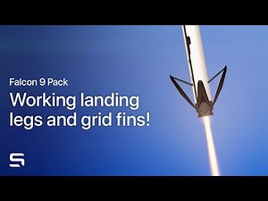 Working landing legs and grid fins! | Falcon 9 Pack Overview