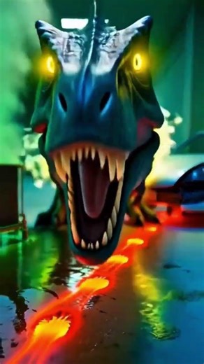 PARKING LOT TERROR: Allosaurus Ambush (Thermal Vision) 🚗🦖