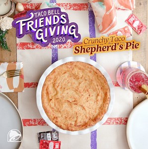108K views · 530 reactions | Whether your roommates are your guests of honor or you're gathering virtually, make Friendsgiving anything but ordinary with our Crunchy Taco Shepherd’s Pie. Check out the recipe on our blog now. ta.co/friendsgivingrecipe | Taco Bell | Facebook