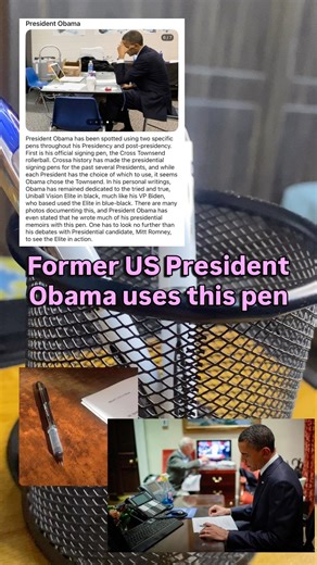 “Precision in every stroke ✍️ Uniball Vision Elite — the pen trusted even by President Obama