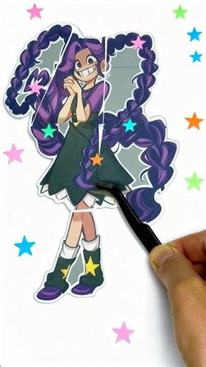 Poppy Playtime Lily Lovebraids | Paper Craft ideas 💡 #poppyplaytime #trend #art